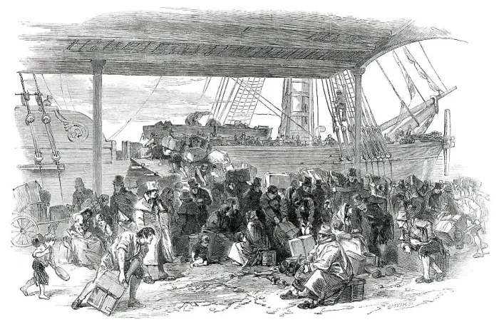 Framed Print : The Embankment, Waterloo Docks, Liverpool, 1850. Creator: Smyth Framed Print : The Embankment, Waterloo Docks, Liverpool, 1850. Creator: Smyth