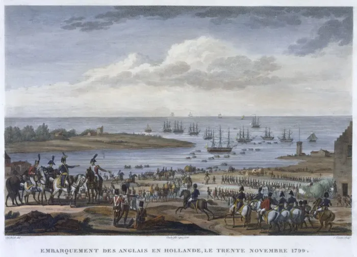 Framed Print : The Embarkation of the English in Holland, 30 November 1799 Framed Print : The Embarkation of the English in Holland, 30 November 1799