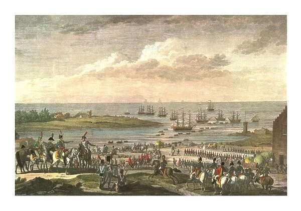 Embarkation of the English in Holland, 30 November 1799, (c1850)