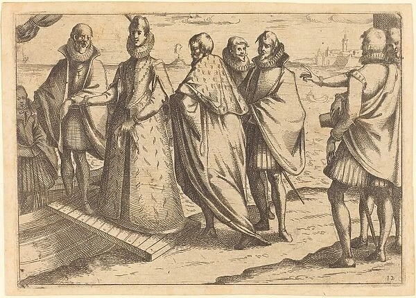 Embarkation at Genoa, 1612. Creator: Jacques Callot