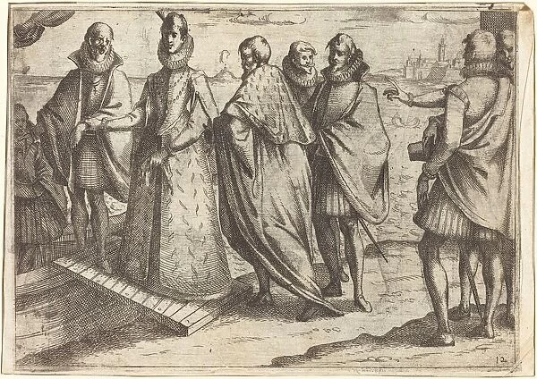 Embarkation at Genoa [recto], 1612. Creator: Jacques Callot