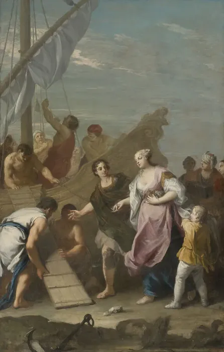 Framed Print : The embarkation of Helen of Troy Framed Print : The embarkation of Helen of Troy