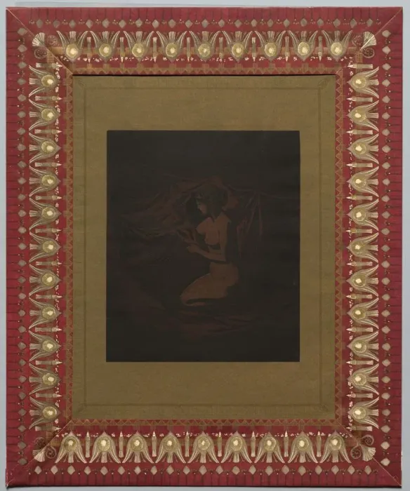 Framed Print : Embers Glow, 1890-1897. Creator: Theodore Roussel (French, 1847-1926) Framed Print : Embers Glow, 1890-1897. Creator: Theodore Roussel (French, 1847-1926)