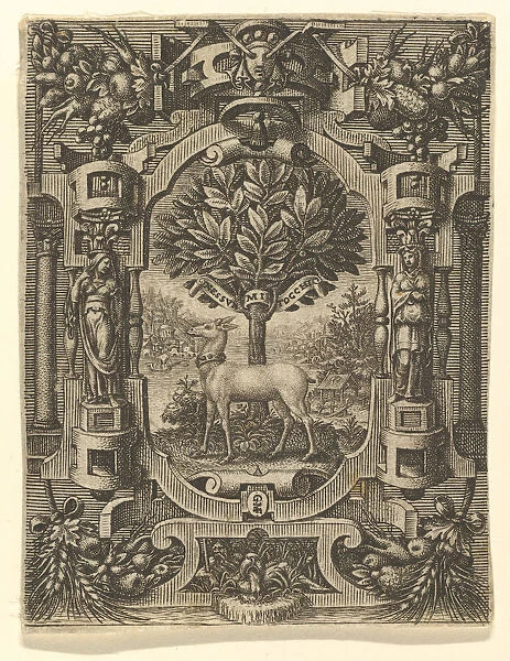 Emblem of Lucrezia Gonzaga, before 1566. Creator: Giorgio Ghisi