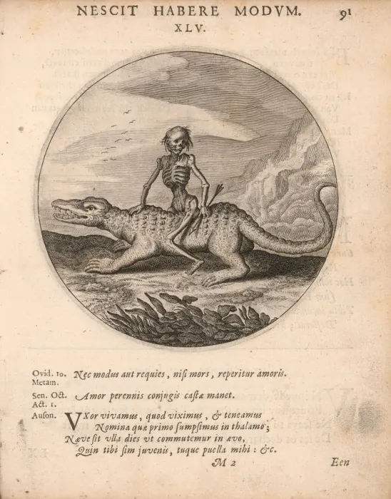 Framed Print : Emblem from Sinn- en Minne-beelden (Sense- and Love-pictures) by Jacob Cats, 1627 Framed Print : Emblem from Sinn- en Minne-beelden (Sense- and Love-pictures) by Jacob Cats, 1627