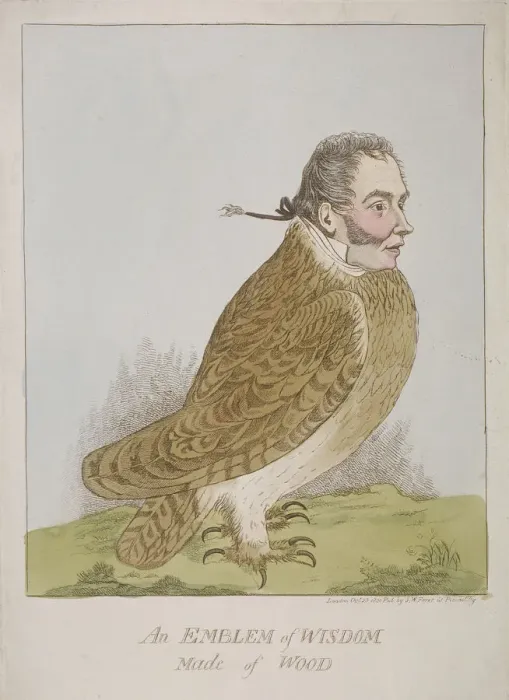 Framed Print : An Emblem of Wisdom Made of Wood, 1820 Framed Print : An Emblem of Wisdom Made of Wood, 1820