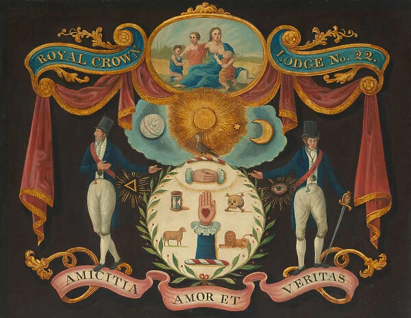 Emblems for Royal Crown Lodge No. 22, 1810  /  15. Creator: Unknown