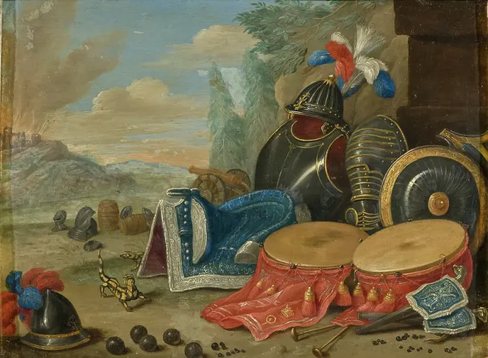 Framed Print : Emblems of War. Creator: Jan van Kessel