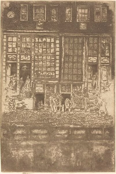 The Embroidered Curtain, 1889. Creator: James Abbott McNeill Whistler