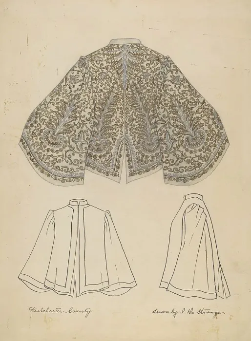Framed Print : Embroidered Jacket, 1935 / 1942. Creator: Isabelle De Strange Framed Print : Embroidered Jacket, 1935 / 1942. Creator: Isabelle De Strange