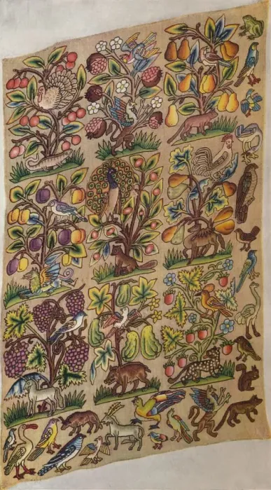 Framed Print : Embroidered Panel, c1600, (1929) Framed Print : Embroidered Panel, c1600, (1929)