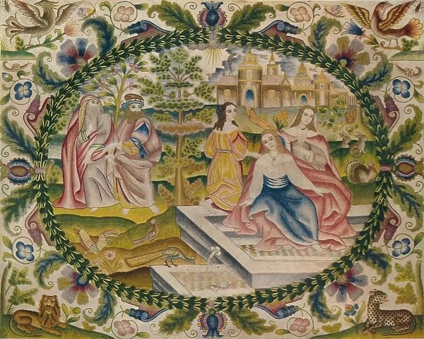 Embroidered Picture, Mid-17th Century, (1929)