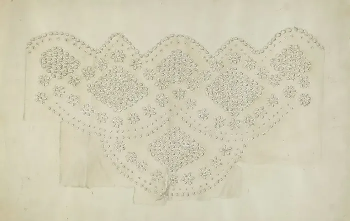Framed Print : Embroidery, c. 1937. Creator: Henry Rasmusen Framed Print : Embroidery, c. 1937. Creator: Henry Rasmusen