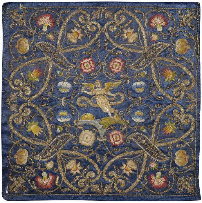 Framed Print : Embroidery with the Depiction of the Allegory of Time Framed Print : Embroidery with the Depiction of the Allegory of Time