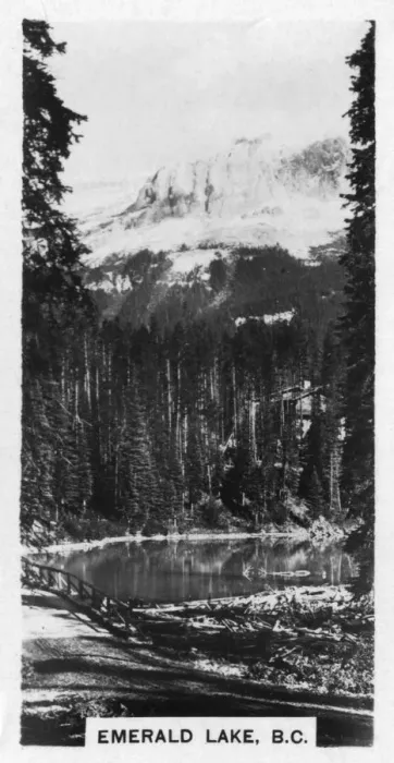 Framed Print : Emerald Lake near Field, British Columbia, Canada, c1920s Framed Print : Emerald Lake near Field, British Columbia, Canada, c1920s