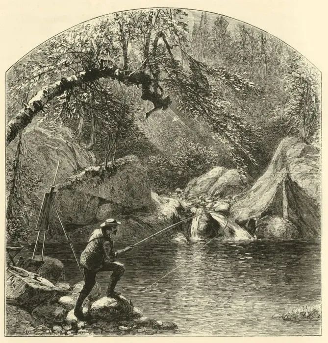 Framed Print : Emerald Pool, Peabody-River Glen, 1872. Creator: Harry Fenn Framed Print : Emerald Pool, Peabody-River Glen, 1872. Creator: Harry Fenn