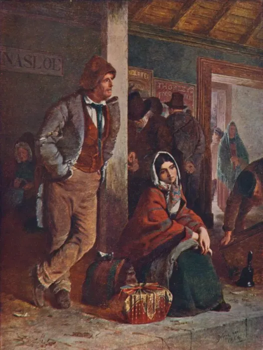 Framed Print : The Emigrants, 1864 (1906) Framed Print : The Emigrants, 1864 (1906)