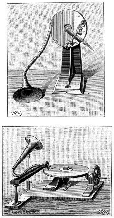 Framed Print : Emile Berliners Gramophone, c1888 Framed Print : Emile Berliners Gramophone, c1888