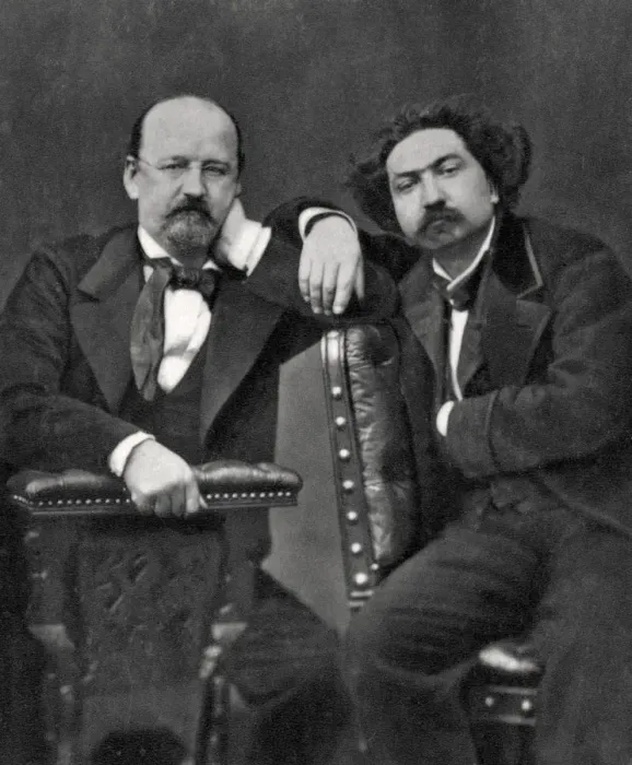 Framed Print : Emile Erckmann and Alexandre Chatrian, French writers, 1887 Framed Print : Emile Erckmann and Alexandre Chatrian, French writers, 1887