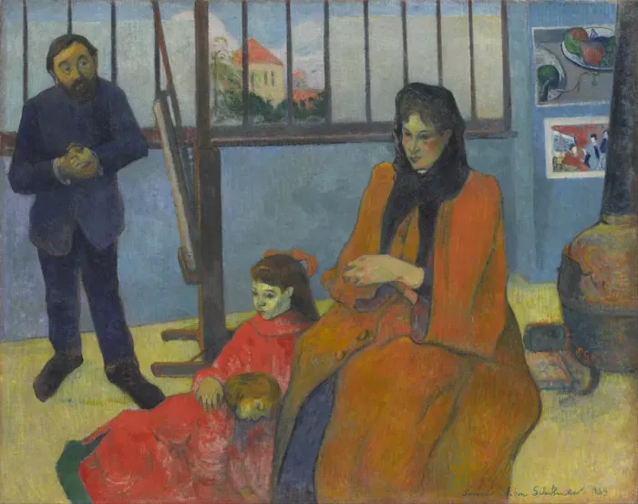 Framed Print : Emile Schuffeneckers Studio, 1889. Artist: Gauguin, Paul Eugene Henri (1848-1903) Framed Print : Emile Schuffeneckers Studio, 1889. Artist: Gauguin, Paul Eugene Henri (1848-1903)