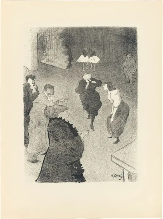 Framed Print : Emilienne d Alencon Rehearsing at the Folies-Bergere, from Le Cafe-Concert, 1893. Creator: Henri-Gabriel Ibels Framed Print : Emilienne d Alencon Rehearsing at the Folies-Bergere, from Le Cafe-Concert, 1893. Creator: Henri-Gabriel Ibels