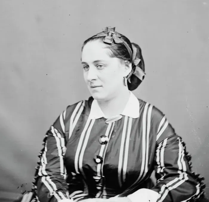 Framed Print : Emily Jordon, between 1855 and 1865. Creator: Unknown Framed Print : Emily Jordon, between 1855 and 1865. Creator: Unknown
