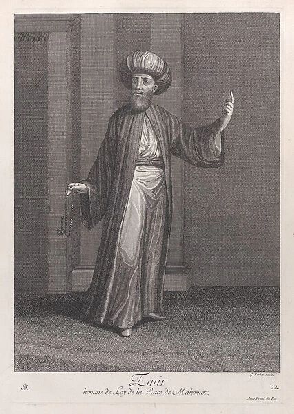 Emir, homme de Loy de la Race de Mahomet, 1714-15. Creator: Unknown