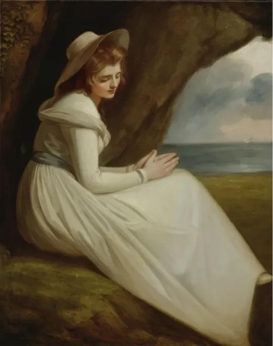 Framed Print : Emma, Lady Hamilton. Artist: Romney, George (1734-1802)
