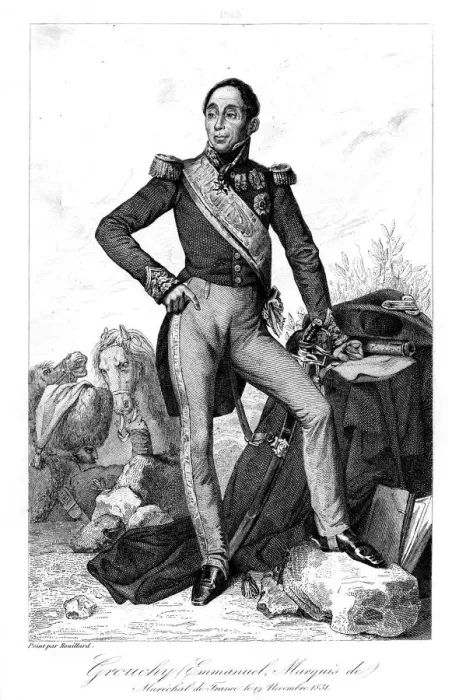 Framed Print : Emmanuel, marquis de Grouchy (1766-1847), French general and marshal, 1839. Artist: Geille Framed Print : Emmanuel, marquis de Grouchy (1766-1847), French general and marshal, 1839. Artist: Geille