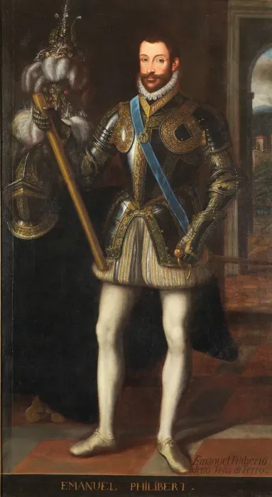 Framed Print : Emmanuel Philibert (1528-1580), Duke of Savoy. Artist: Anonymous