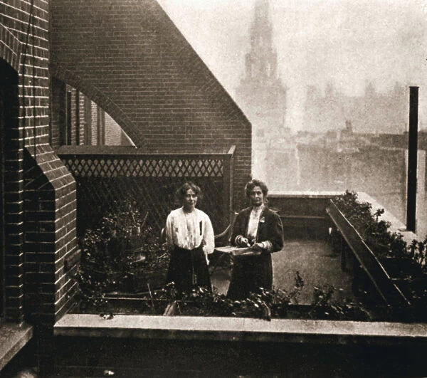 Emmeline and Christabel Pankhurst, British suffragettes, London, 12 October 1908
