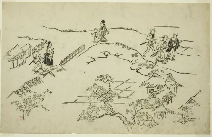 Framed Print : Emon Hill, from the series The Appearance of Yoshiwara (Yoshiwara no tei), c Framed Print : Emon Hill, from the series The Appearance of Yoshiwara (Yoshiwara no tei), c