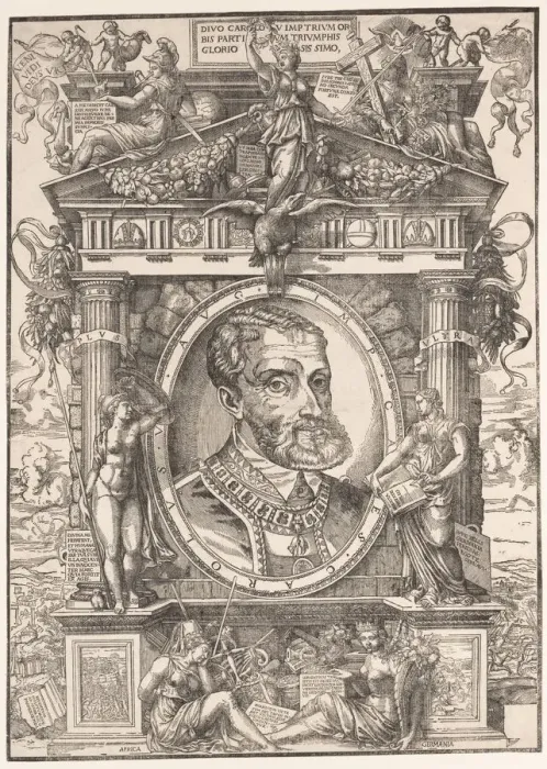 Framed Print : Emperor Charles V, 1550. Creator: Anon Framed Print : Emperor Charles V, 1550. Creator: Anon
