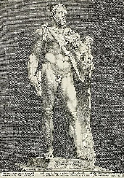 The Emperor Commodus...Hercules, 1591. Creator: Hendrik Goltzius