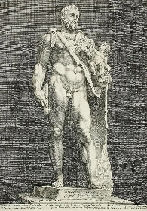 Framed Print : The Emperor Commodus...Hercules, 1591. Creator: Hendrik Goltzius Framed Print : The Emperor Commodus...Hercules, 1591. Creator: Hendrik Goltzius