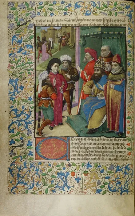 Framed Print : An Emperor at Court, about 1460-1470. Creator: Unknown Framed Print : An Emperor at Court, about 1460-1470. Creator: Unknown