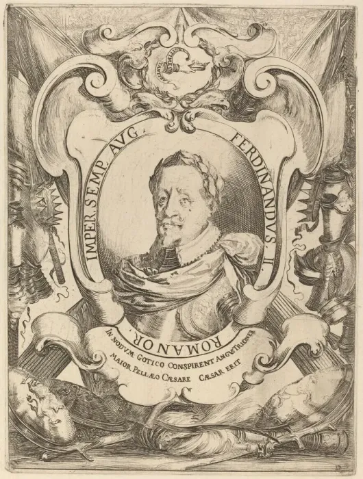Framed Print : Emperor Ferdinand II. Creator: Stefano della Bella Framed Print : Emperor Ferdinand II. Creator: Stefano della Bella