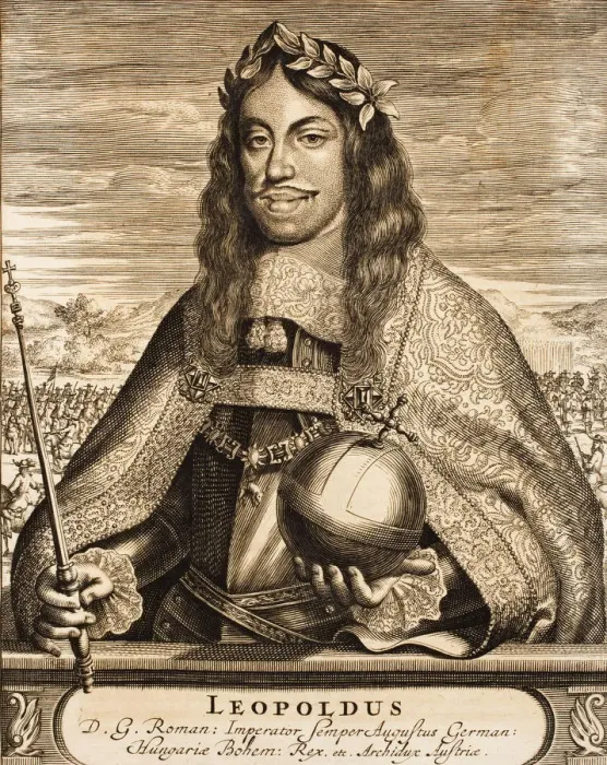 Framed Print : Emperor Leopold I (1640-1705) (From: Schauplatz des Krieges), 1675. Creator: Anonymous Framed Print : Emperor Leopold I (1640-1705) (From: Schauplatz des Krieges), 1675. Creator: Anonymous