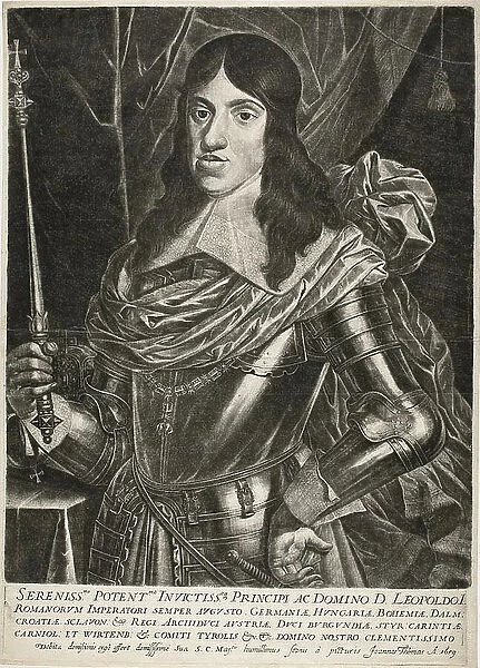 Emperor Leopold I, c. 1659. Creator: Jan Thomas