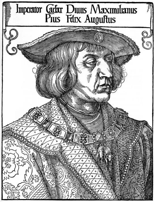 Framed Print : Emperor Maximilian I, 1519, (1936). Artist: Albrecht Durer Framed Print : Emperor Maximilian I, 1519, (1936). Artist: Albrecht Durer