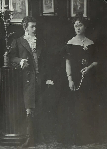 Emperor Nicholas II (1868-1918) and Grand Duchess Elizabeth Fyodorovna (1864-1918)
