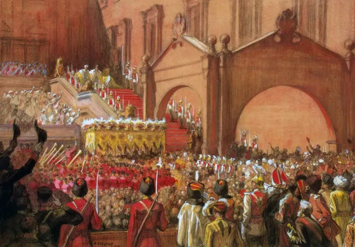 Framed Print : Emperor Nicholas II on the Red Porch after his Coronation, 1896 Framed Print : Emperor Nicholas II on the Red Porch after his Coronation, 1896