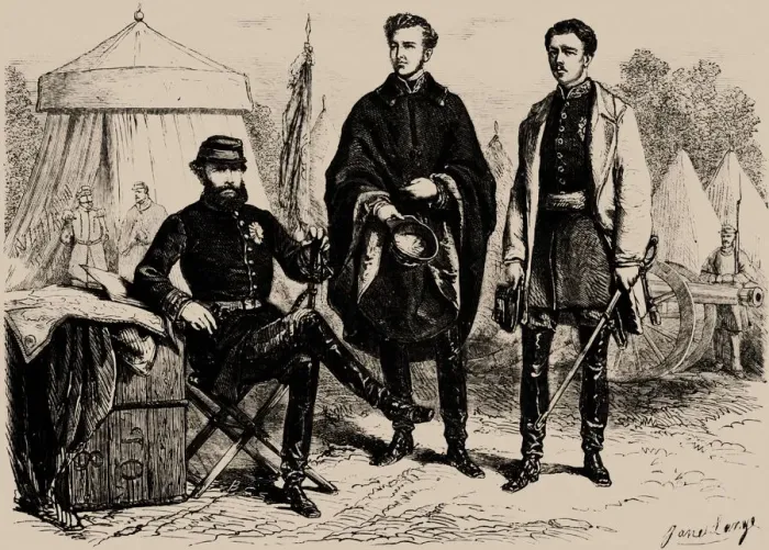 Framed Print : Emperor Pedro II of Brazil with his two sons-in-law, August of Saxe-Coburg and Gotha Framed Print : Emperor Pedro II of Brazil with his two sons-in-law, August of Saxe-Coburg and Gotha