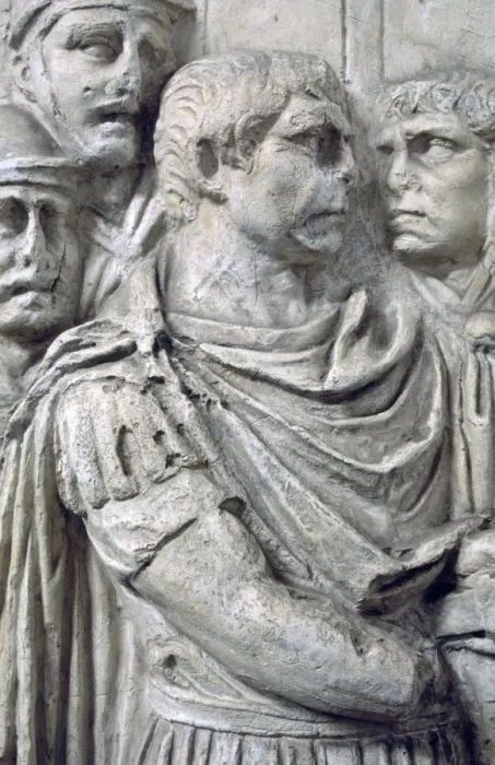 Framed Print : Emperor Trajan, Trajans Column, Rome