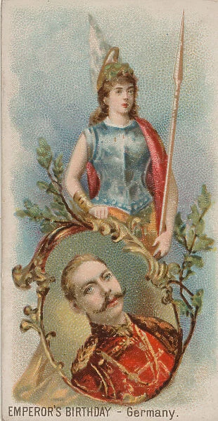 Emperors Birthday, Germany, from the Holidays series (N80) for Duke brand cigarettes