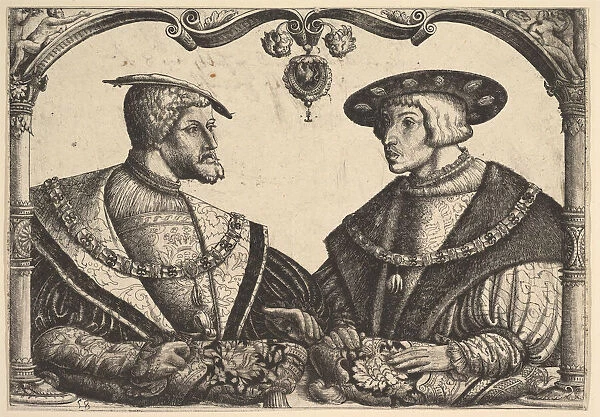Emperors Charles V and Ferdinand I, ca. 1531. Creator: Christoph Bockstorffer