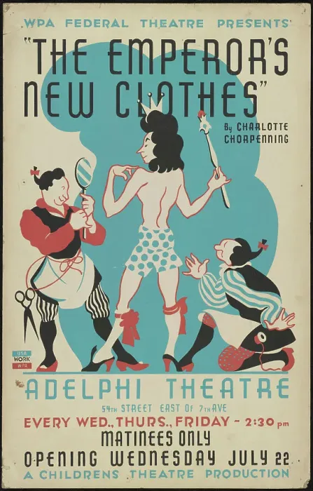 Framed Print : The Emperor's New Clothes, New York, [1930s]. Creator: Unknown