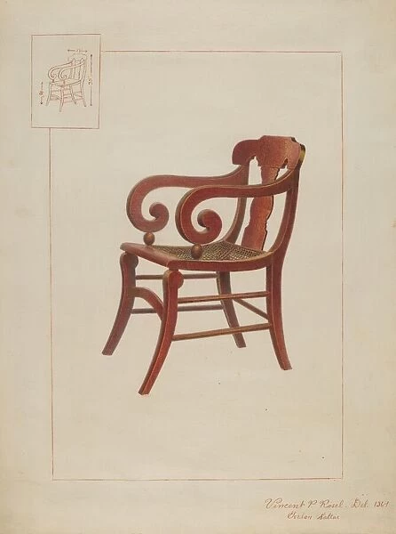 Empire Chair, c. 1937. Creator: Vincent P. Rosel
