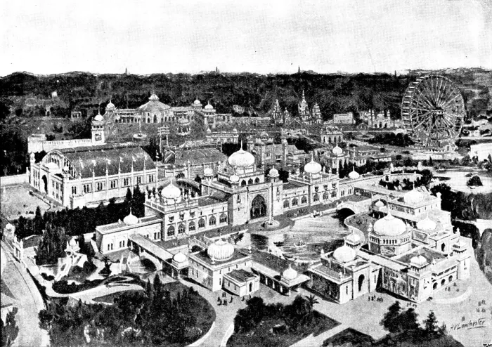 Framed Print : The Empire of India Exhibition, at Earl's Court, Kensington, 1895. Creator: P Naumann. The Empire of India Exhibition, at Earl's Court, Kensington, 1895. Creator: P Naumann Framed Print : The Empire of India Exhibition, at Earl's Court, Kensington, 1895. Creator: P Naumann. The Empire of India Exhibition, at Earl's Court, Kensington, 1895. Creator: P Naumann