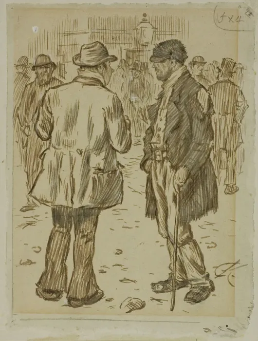 Framed Print : Employment, 1870 / 91. Creator: Charles Samuel Keene Framed Print : Employment, 1870 / 91. Creator: Charles Samuel Keene